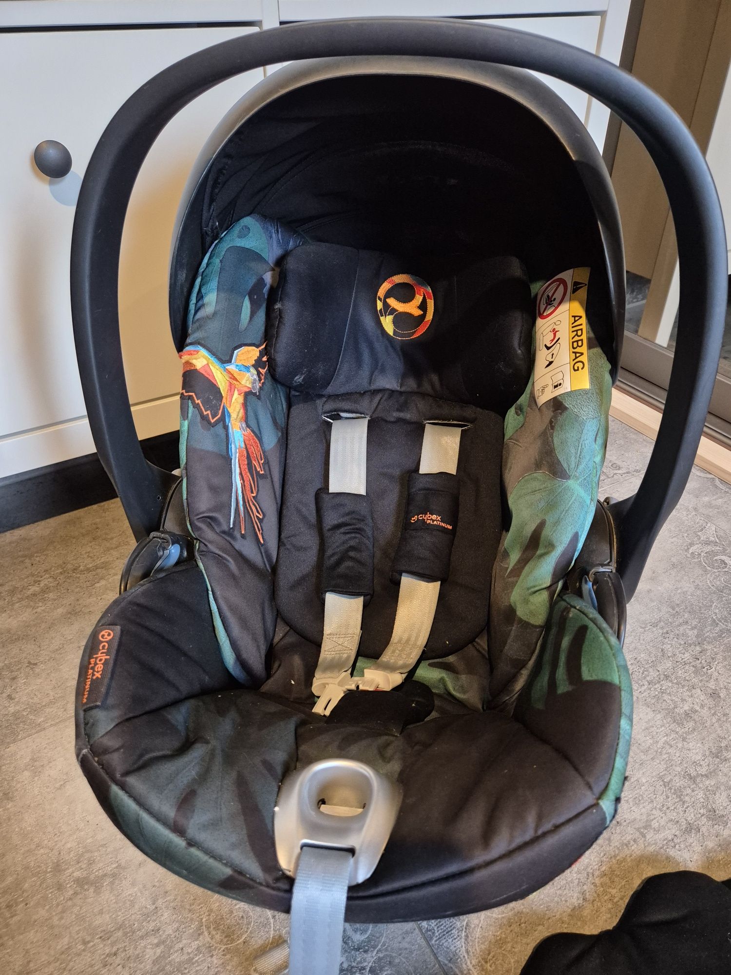 Cybex cloud-q 0-13kg nosidełko fotelik samochodowy+ baza cybex birds o