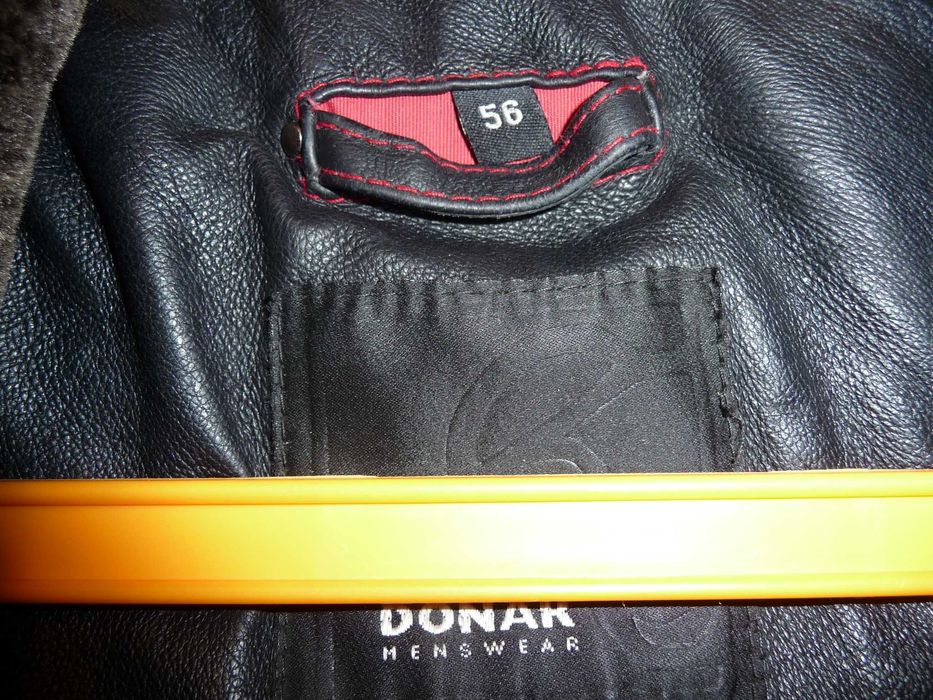 Męska ocieplana kurtka skórzana