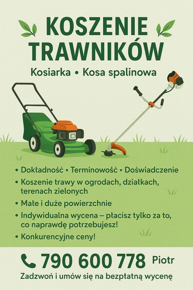 Koszenie trawnikow