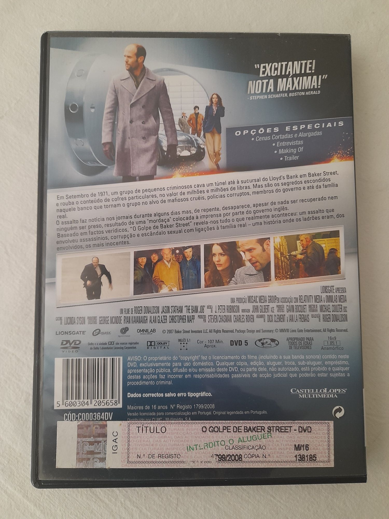 Filme O Golpe de Baker Street | Jason Statham | Original