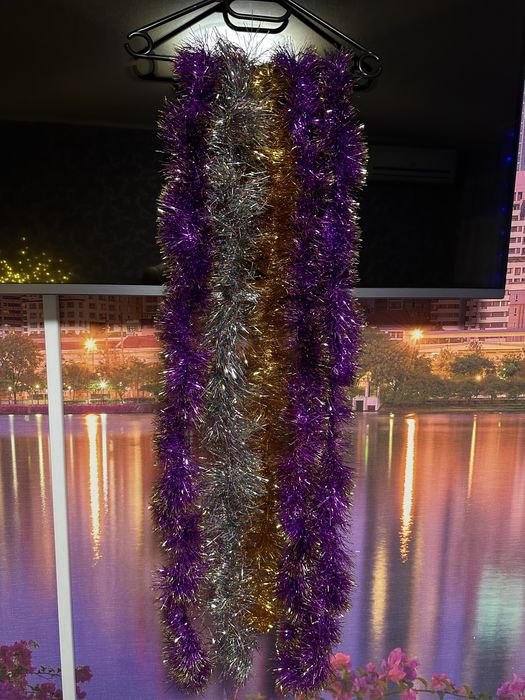 Новогодний дождик мишура разные