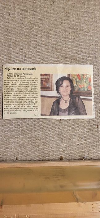 obraz olejny w ramie