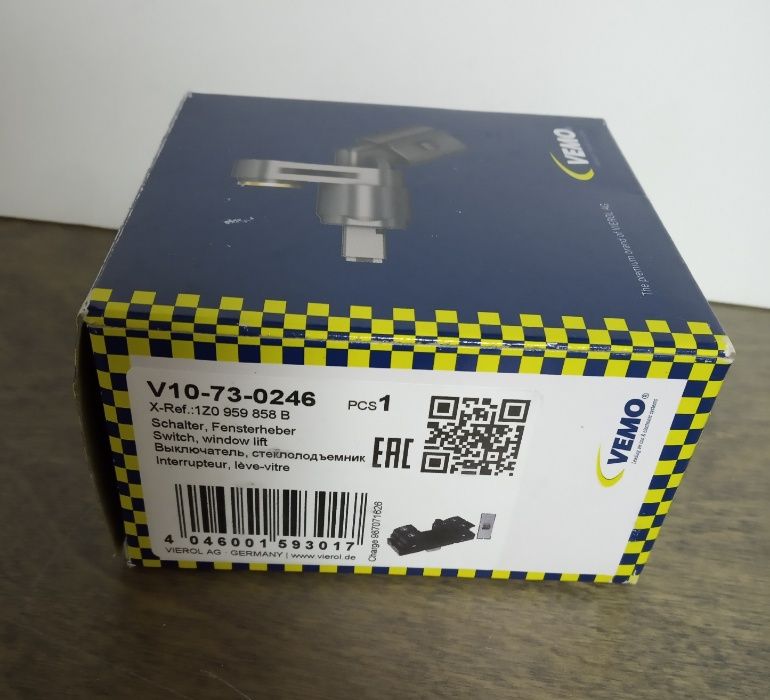 Interruptor VEMO - Elevador dos Vidros - SKODA Fabia & Octavia