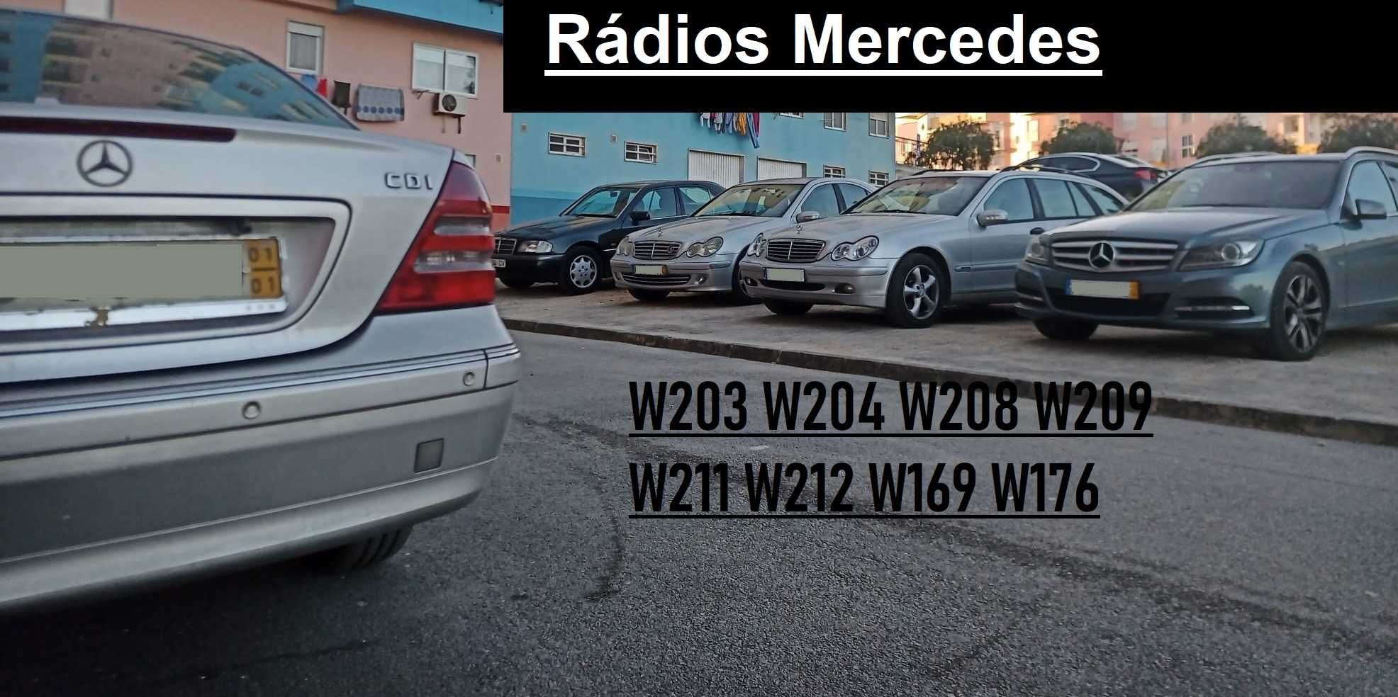 Rádios Mercedes W203 w209 W211 w212 com Montagem