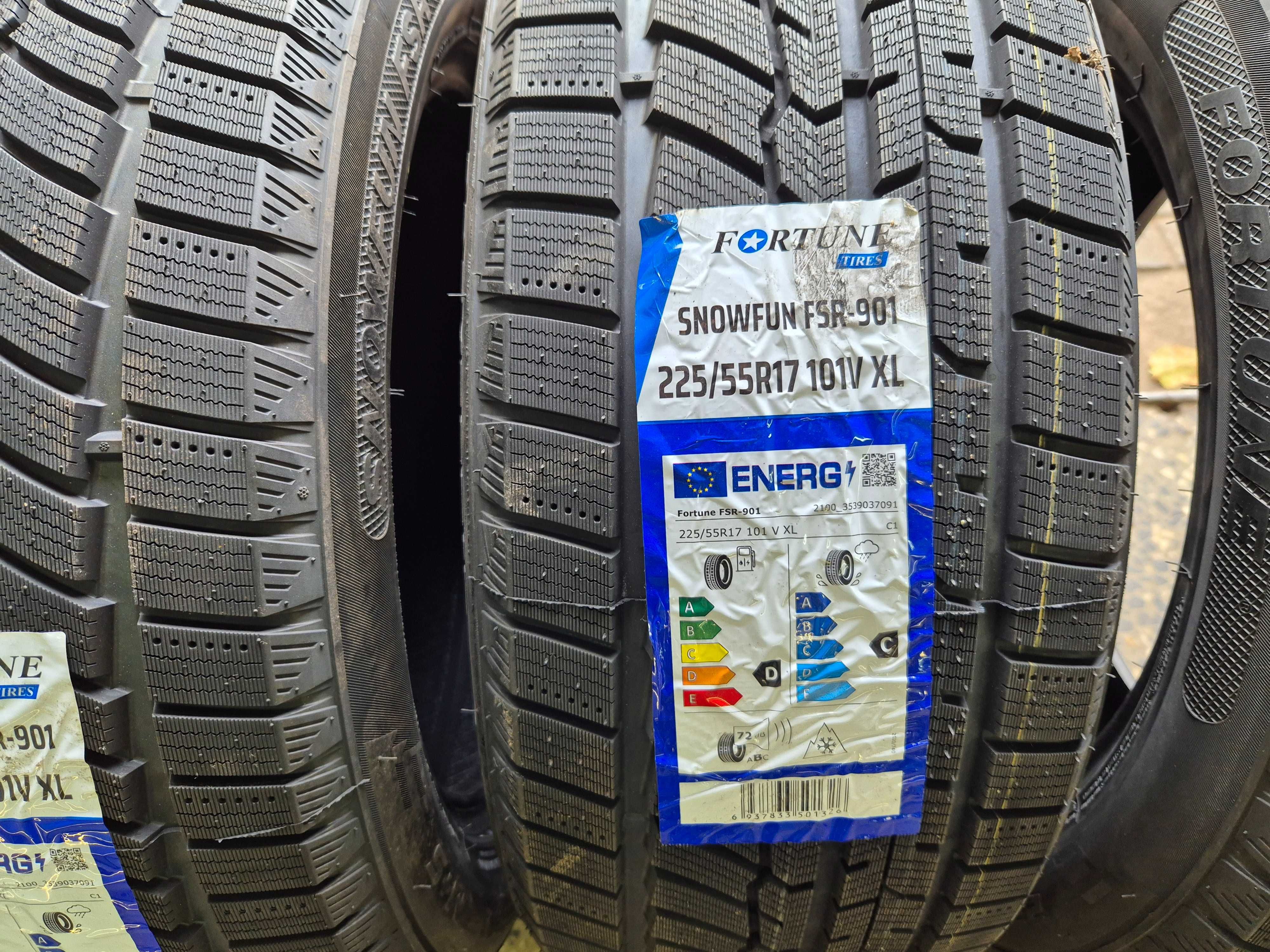 225/55r17 fortune nowe opony zimowe montaz w cenie