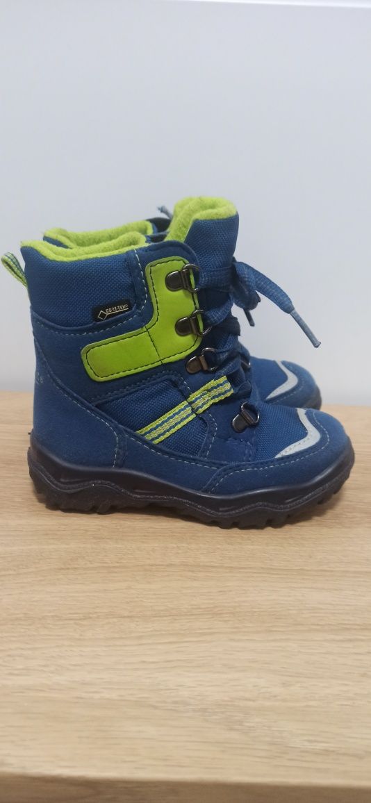 Śniegowce buty zimowe odblaski Superfit 24 niebieskie Gore-Tex