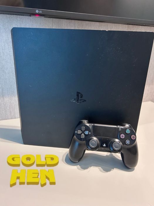PS4 Pro 1TB com GoldHen 11.50 + 6 Jogos Incluídos