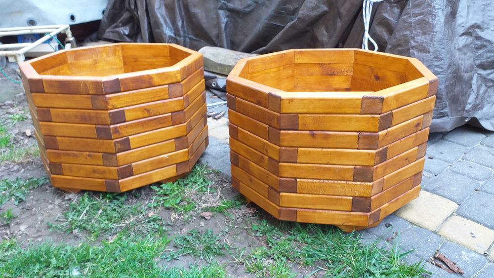 Donice drewniane, kwietniki