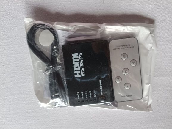 Комутатор HDMI 1080P switch перемикач 5-1 свіч спліттер. пульт ДУ.Xbox