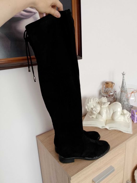 Długie kozaki damskie 37