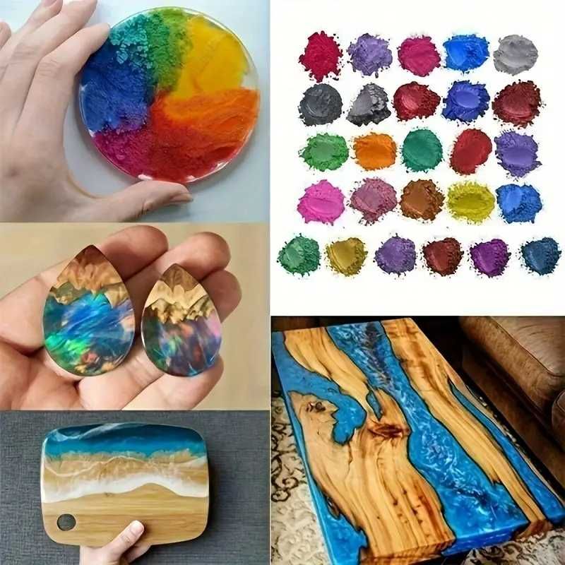 Barwnik Pigment Mica Mika proszek Zestaw do żywicy, mydła, świec DIY