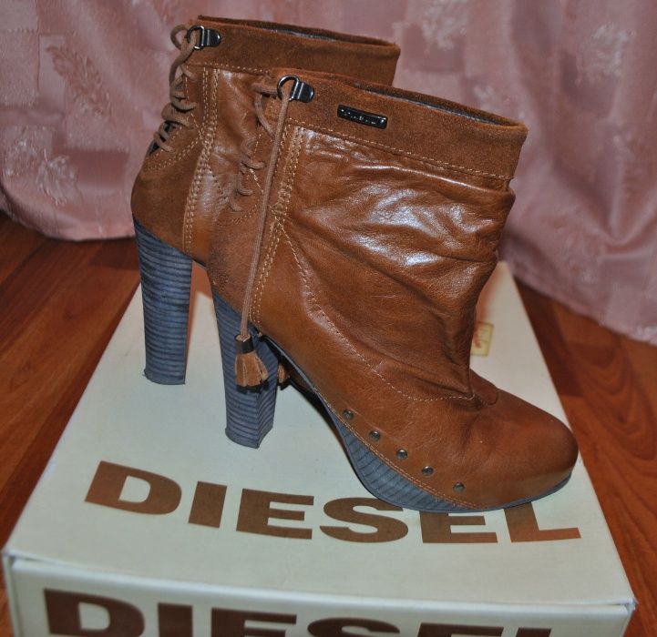 DIESEL Women's Nuit Ankle Boot Оригинал Натуральная кожа р.37,5-38