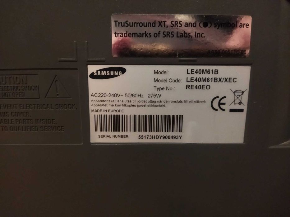 VENDE - LCD 40"" para reparação