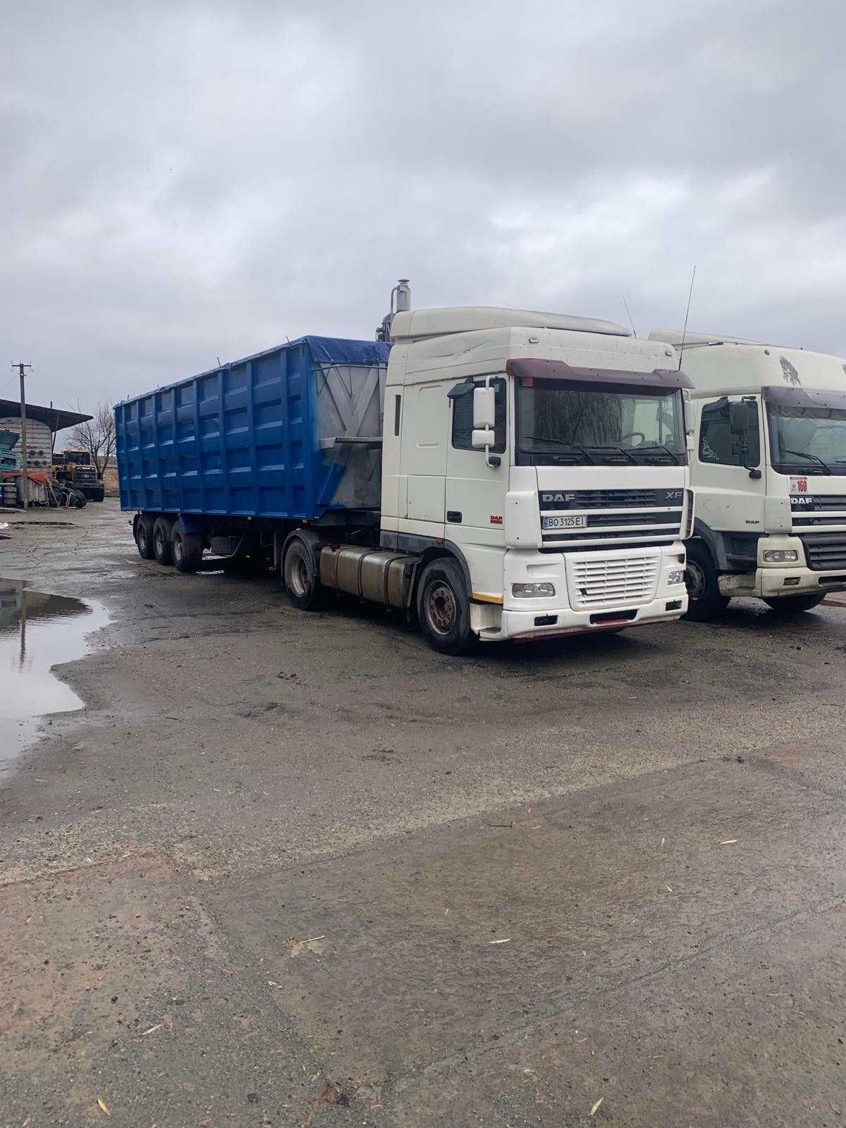 DAF XF 95.480  Даф седловой тягач, полуприцеп самосвал