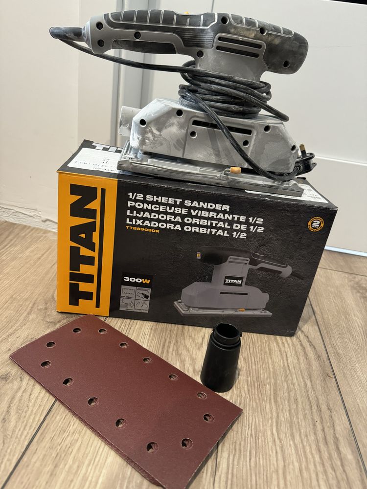 Prostokątna szlifierka oscylacyjna Titan 300W
