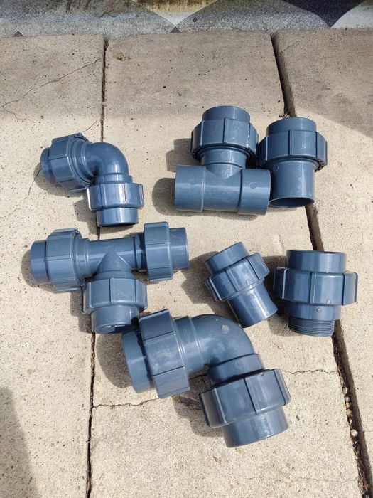 Trójnik  Kolana Mufy PVCU 50 mm KW x zacisk x KW 4bar Flexfit