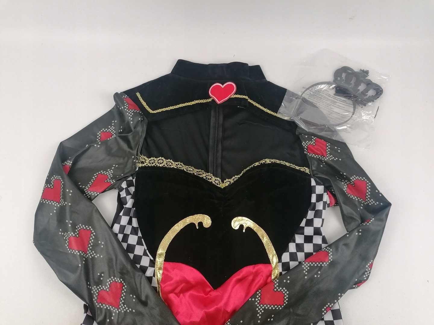 Strój Królowa Kier karnawał, halloween M