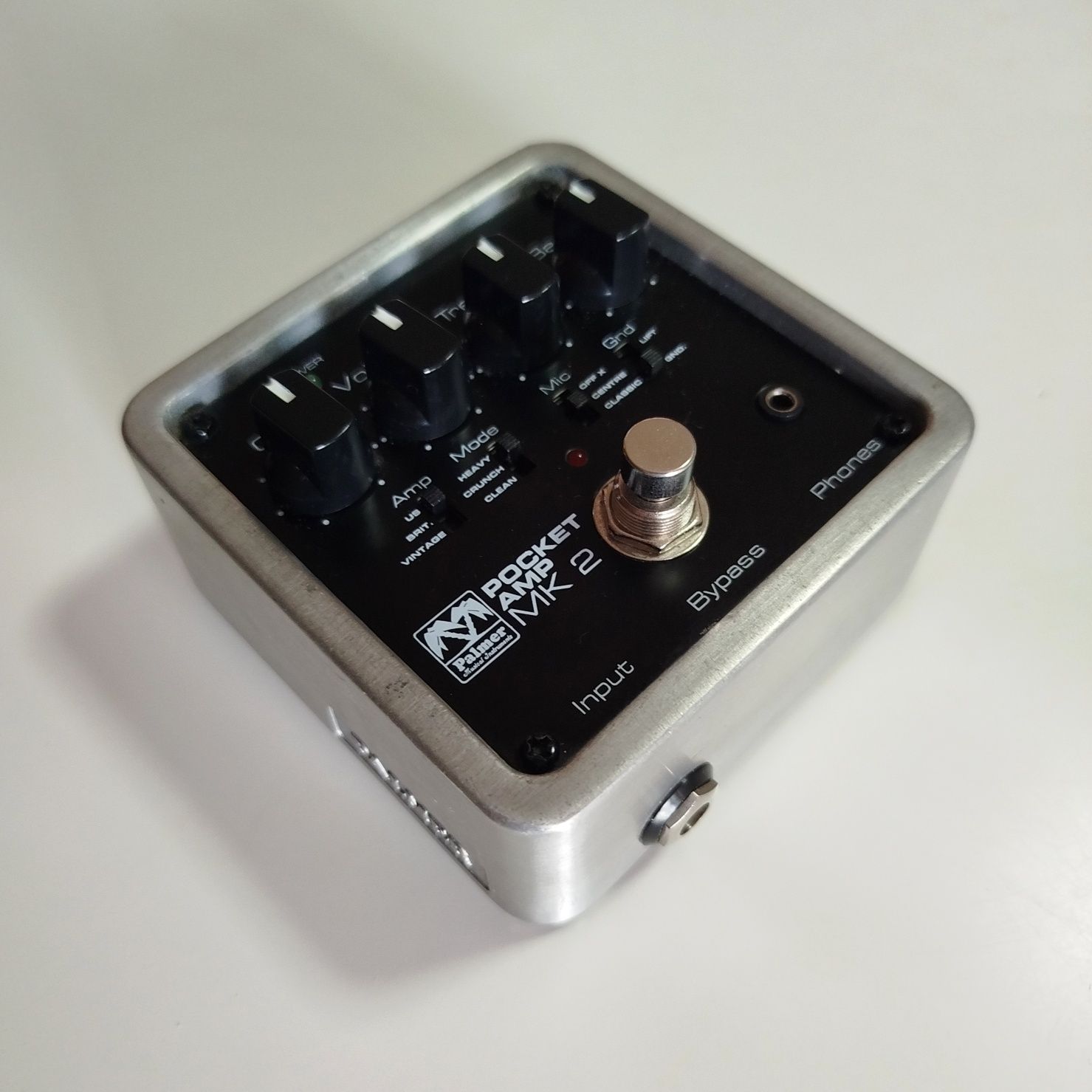 Pedal Plamer Guitar Pocket Amp MK2 Preamp D.I. XLR Emulador na caixa