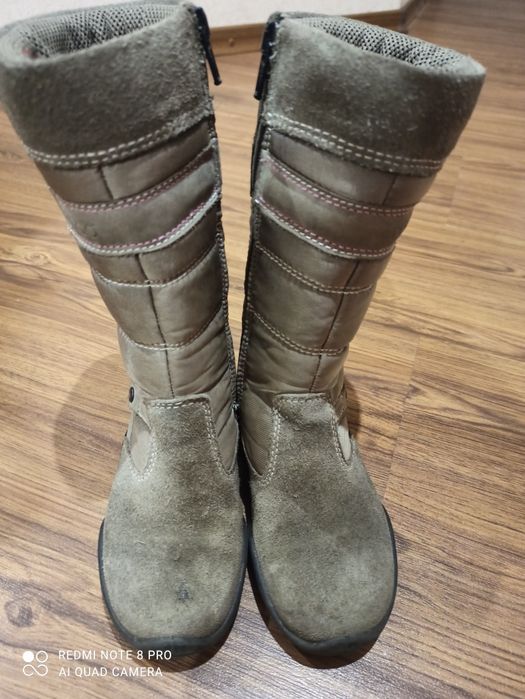 Сапожки ecco для дівчинки, сапоги зимние, ботинки, дутики ессо