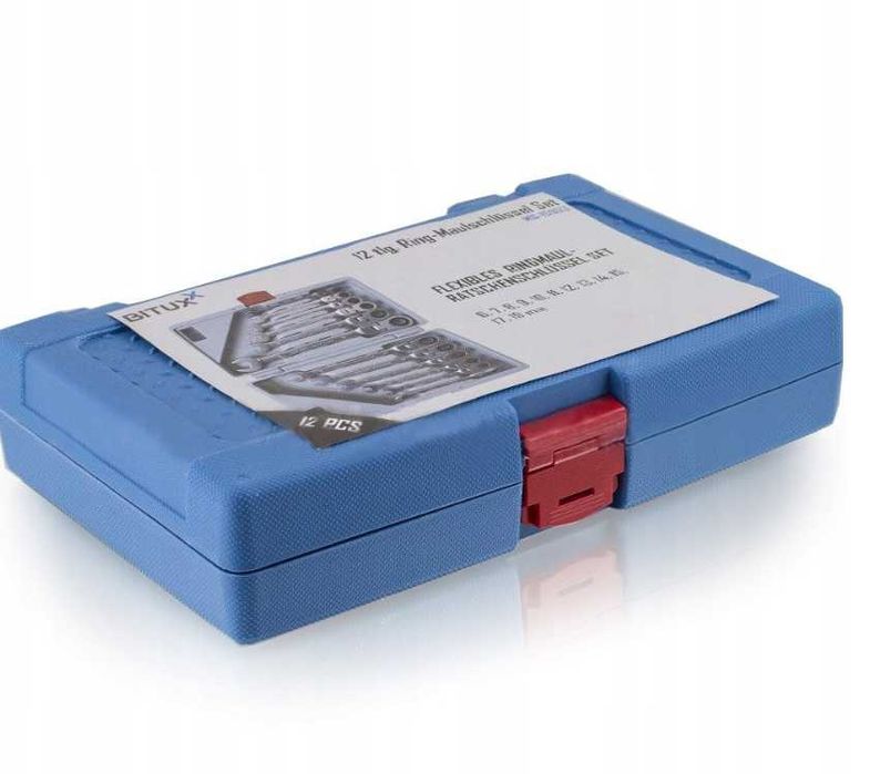 Набір ключів плоско-накидних у кейсі 12 шт Bituxx кейс