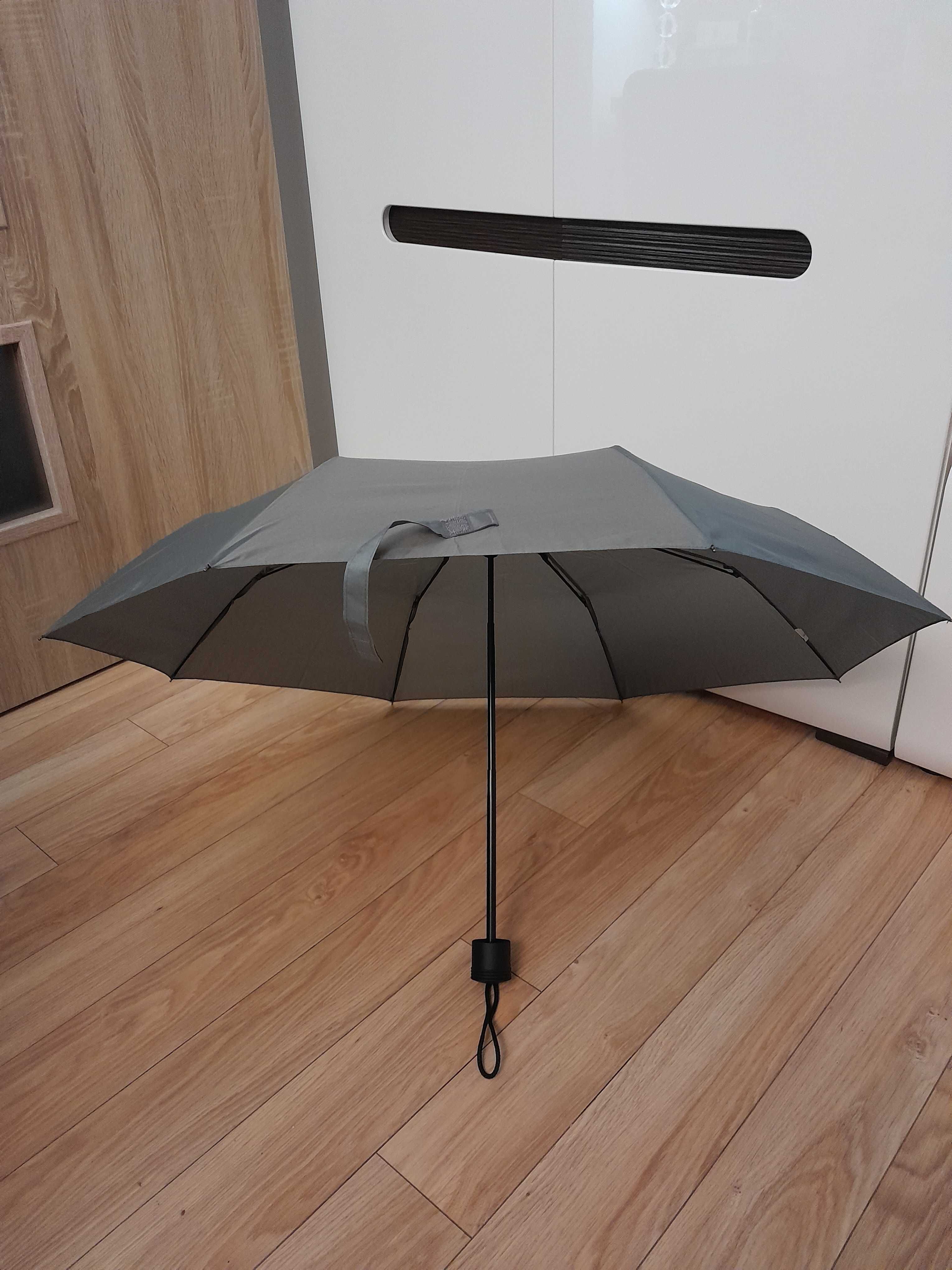 Nowy mini parasol składany, Windproof_Umbrella_89 cm, szary