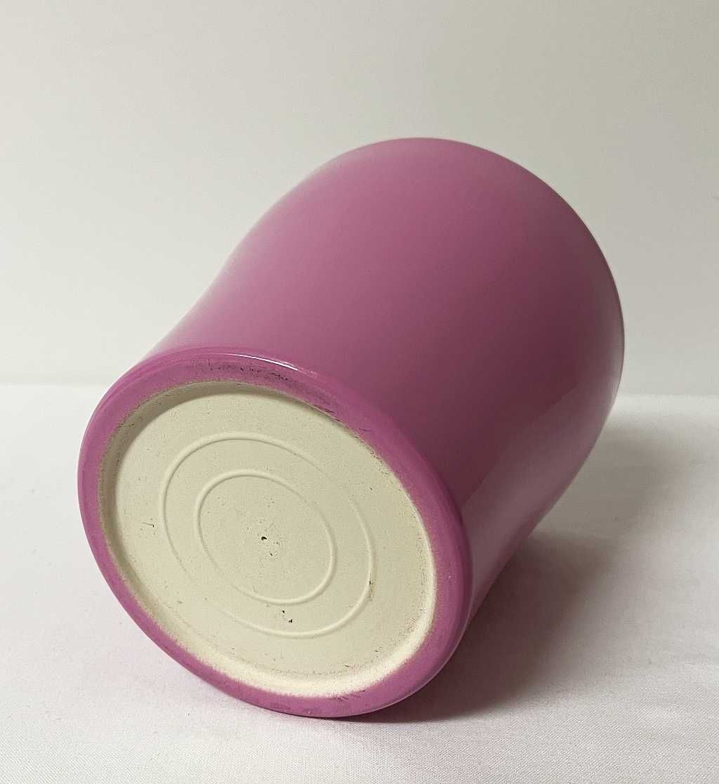 Doniczka ceramiczna różowa na kwiaty 13/13cm