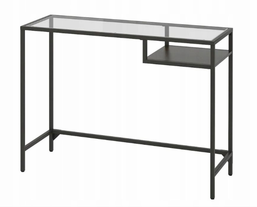 Biurko loftowe Ikea Vittsjo czarne
