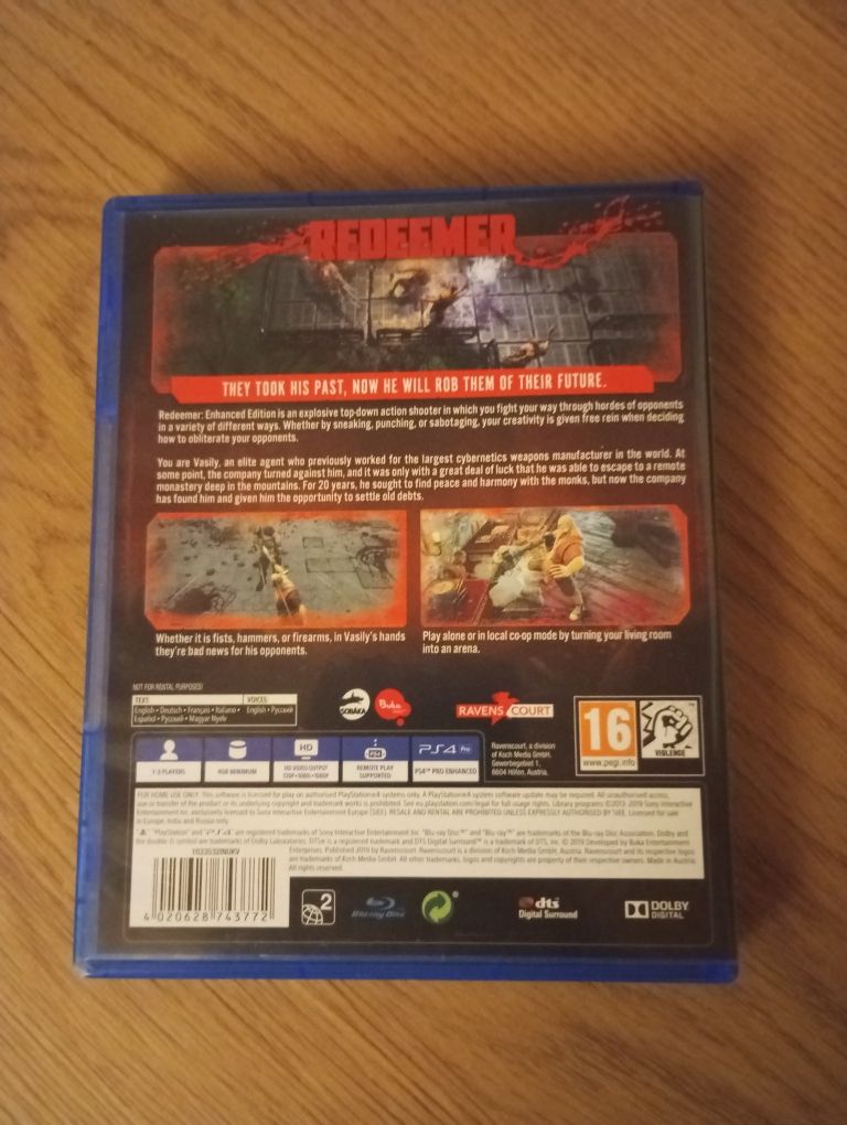 Redeemer Enhanced Edition na PS4
