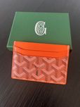Goyard Carteira Card Holder porta cartoes laranja