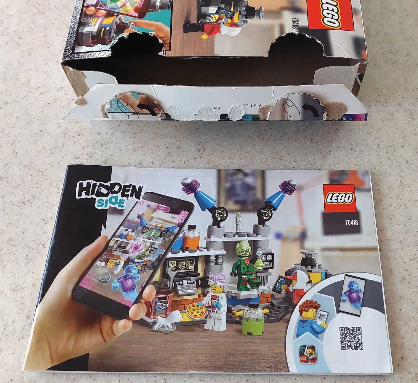 Lego Hidden Side 70418 Laboratorium Duchów (pudełko, instrukcja)