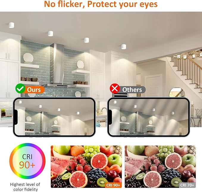 Reflektor LED sufitowy Gleonlux IP44, biały, 9W, do zabudowy