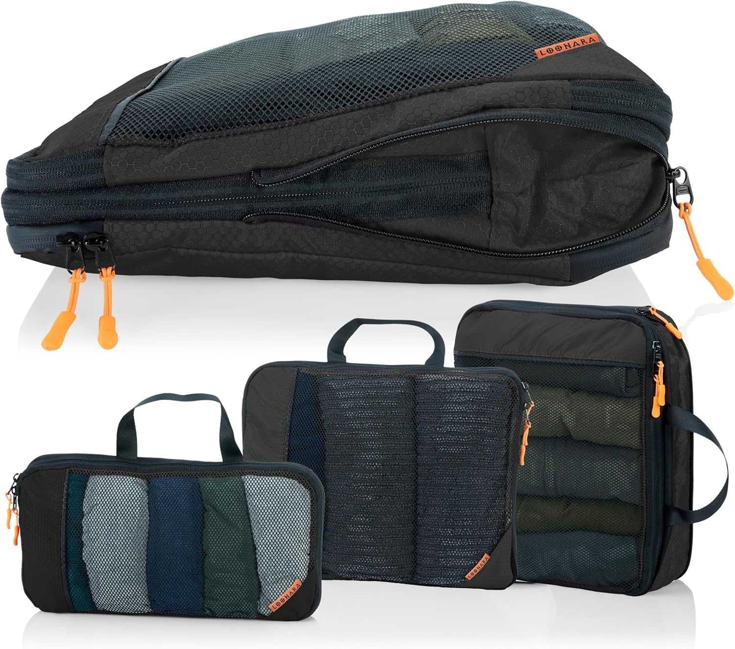 Loonara Compression Packing Travel Cubes - Set of 4
