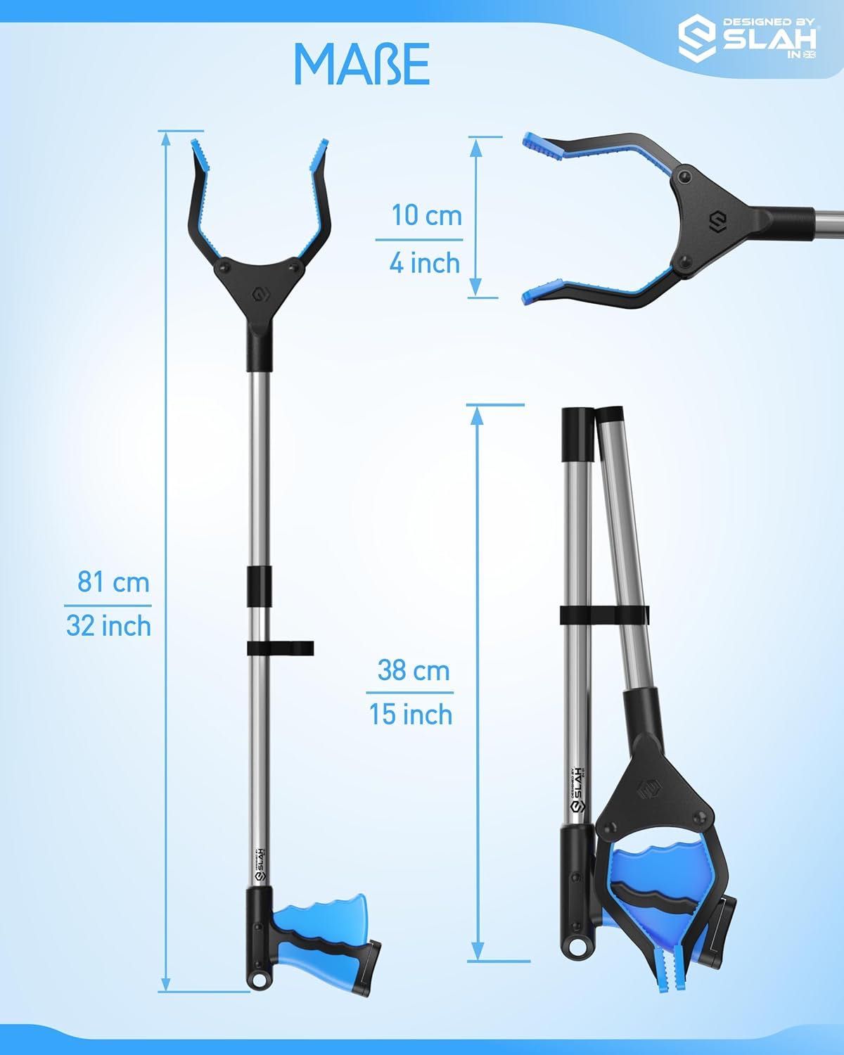 Reacher dla seniorów 32-calowe aluminiowe szczypce do śmieci