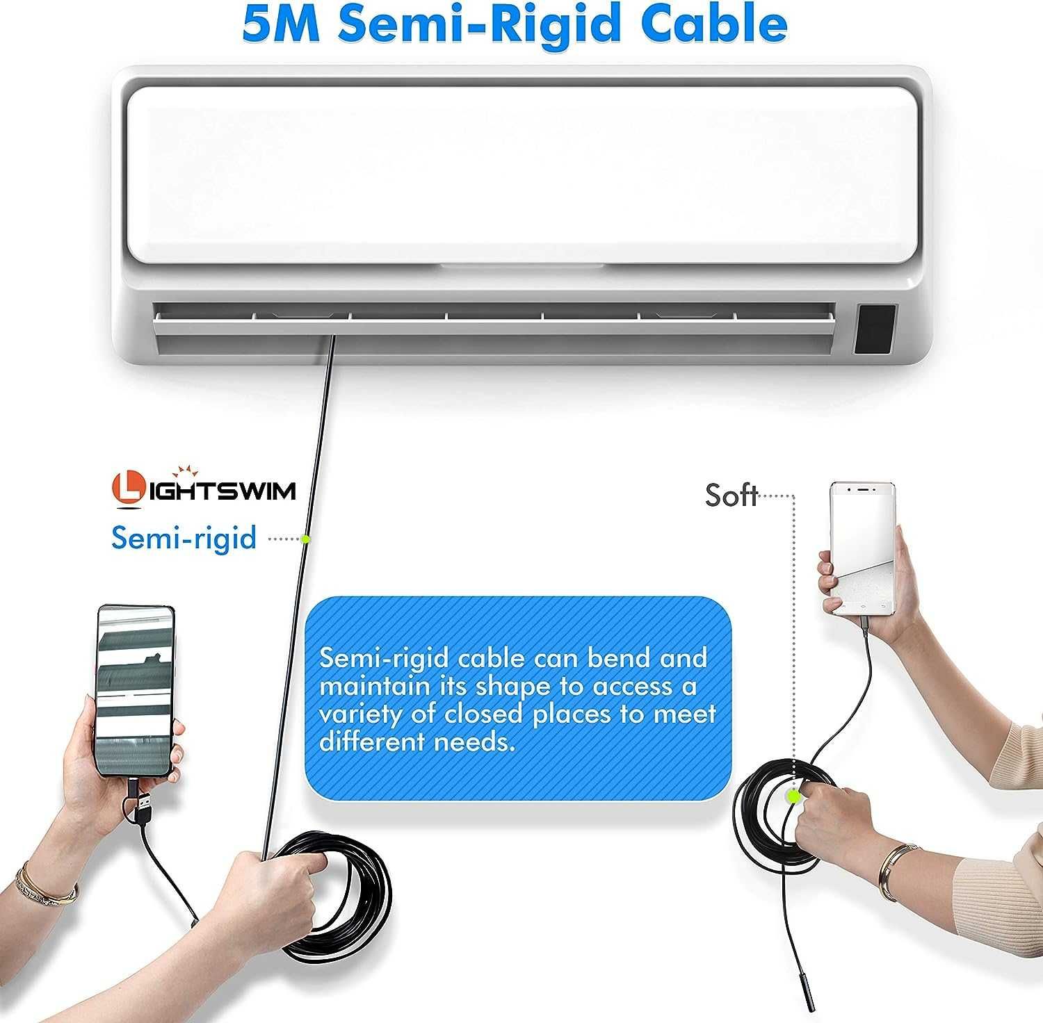 Kamera endoskopowa wodoodporna ANDROID/WINDOWS/MACBOOK