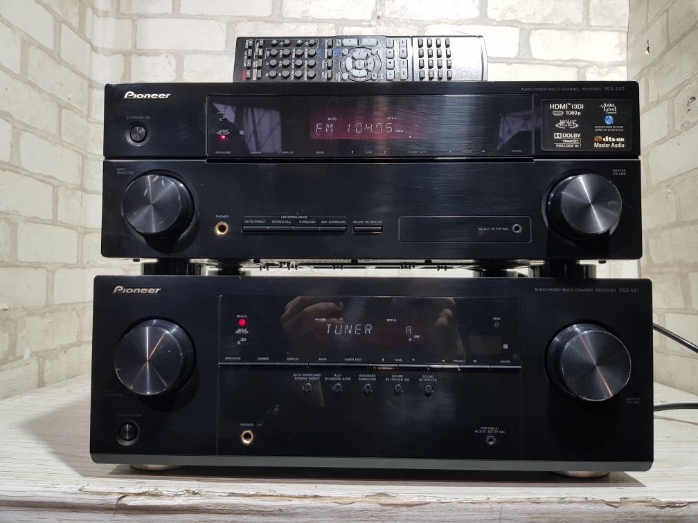 5.1 AV ресивер PIONEER VSX-520+1/,521+2/ 5* 130 Вт, HDMI, 3D, б/у з Ні