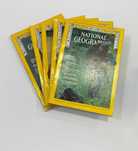 Conjunto de 5 revistas National Geographic Ano 1970 - Inglês