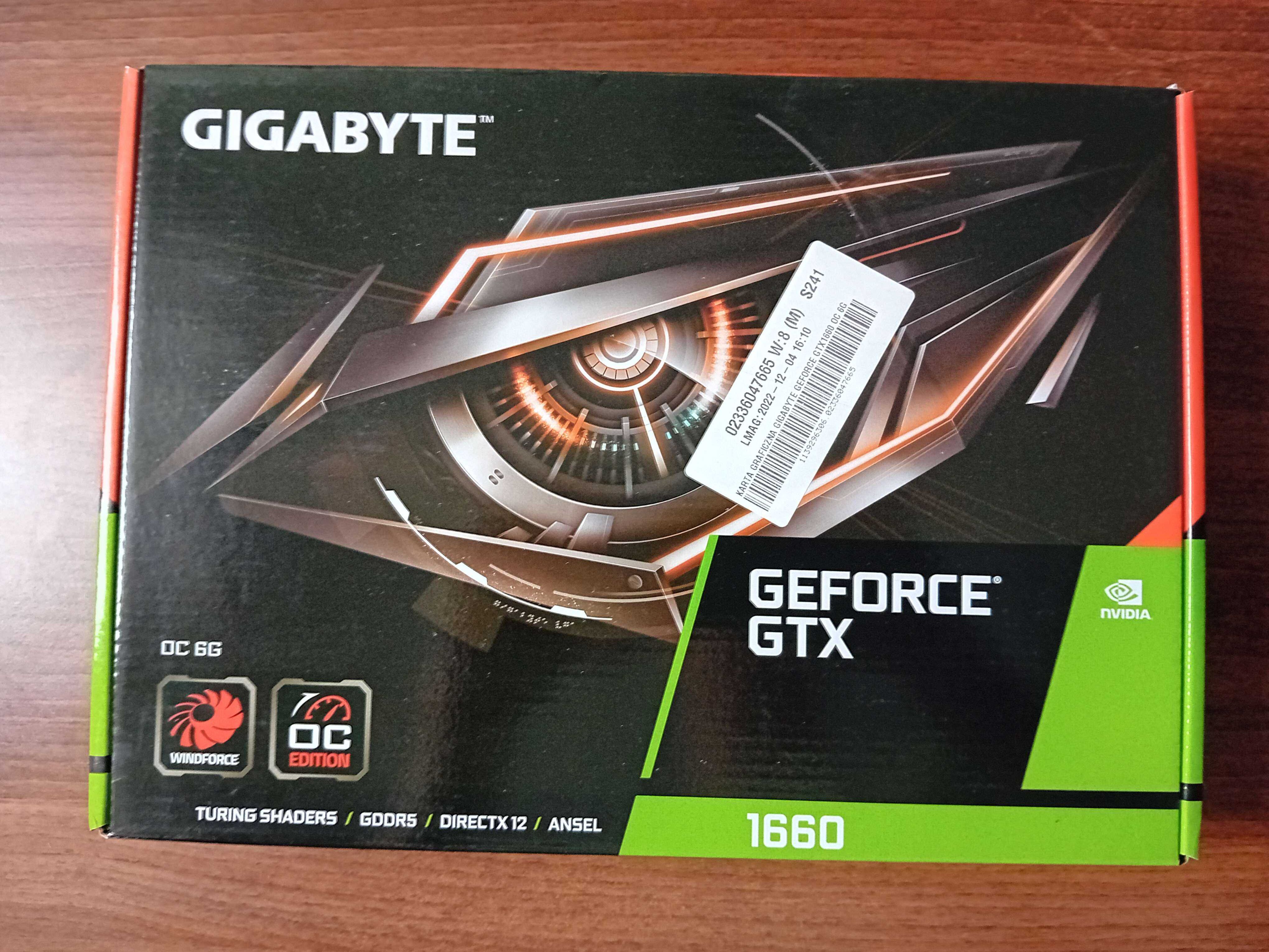 Gigabyte GeForce GTX 1660 OC 6GB GDDR5