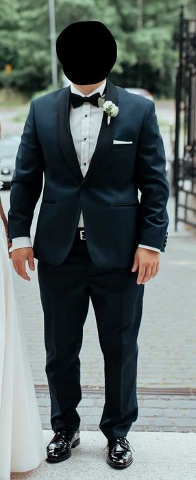 Garnitur ślubny na wzrost 164/170cm + 2x koszula + Marynarka