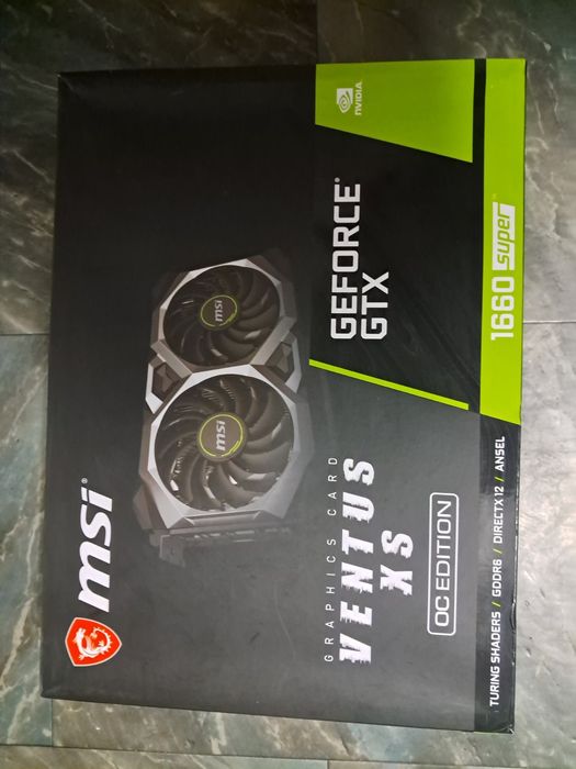 Видеокарта MSI VENTUS GTX 1660 SUPER TUF КАК НОВАЯ! пломба и другие
