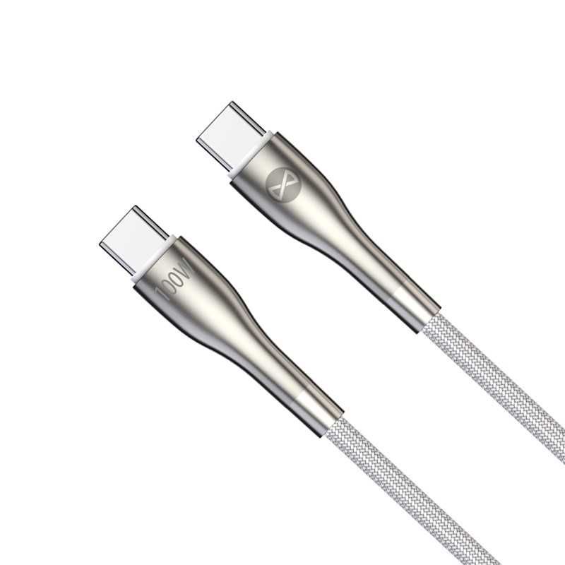 Kabel Forever USB typ C - USB typ C 1 m biały