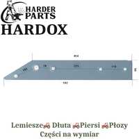 Płoza długa Regent HARDOX 1600.2121 części do pługa 2Xlepsze niż Borow