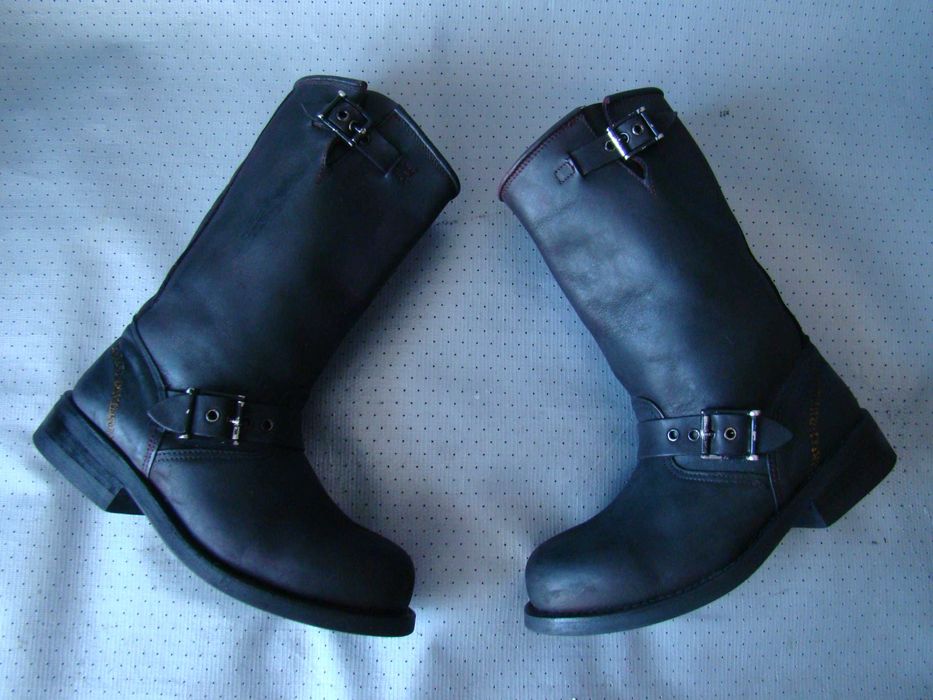 Кожаные МОТО сапоги HARLEY DAVIDSON - 36р. мотоботы CHOPPER казаки