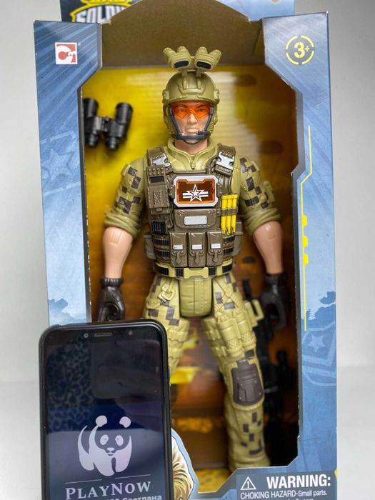 Детский игровой набор Chap Mei Большой  Солдат 32 см Рейнджер *