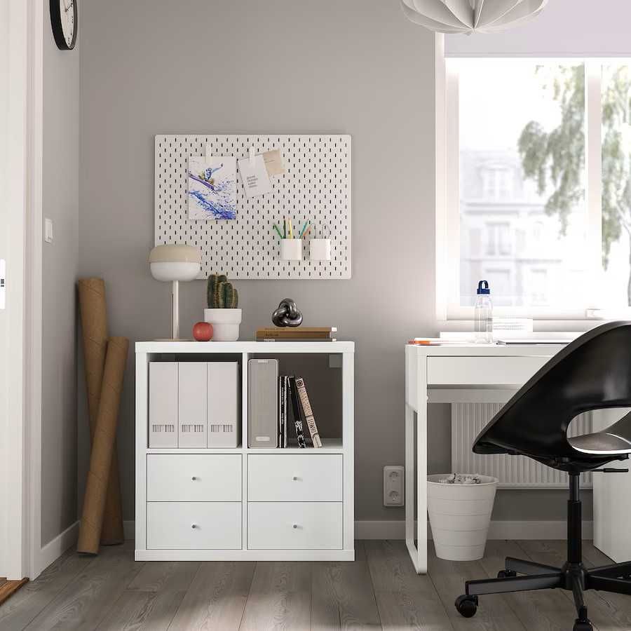 Wkład z 2 szufladami, biały kallax IKEA  Nowy w kartonie 6 szt