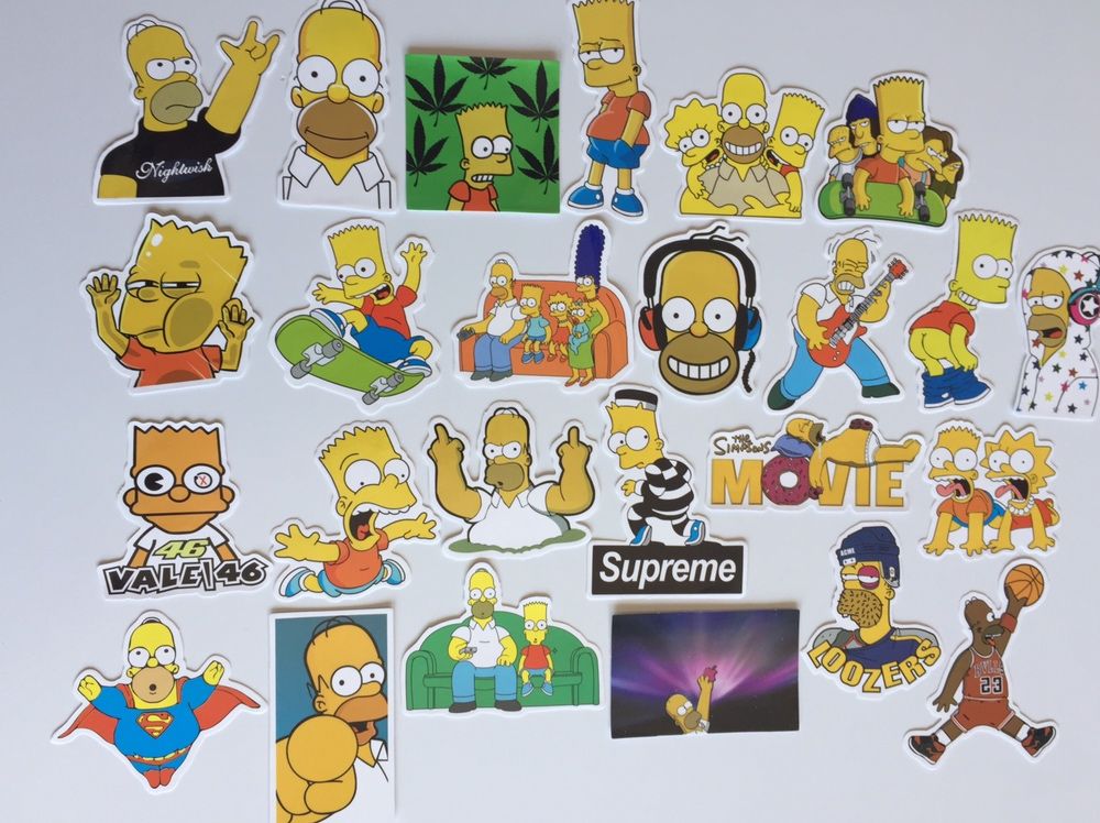 Autocolantes Simpsons