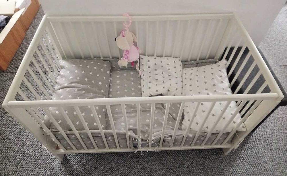 Łóżeczko dziecięce IKEA GULLIVER 60x120 + materac piankowy