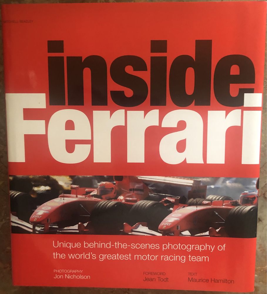 Livro '' Inside ferrari ''