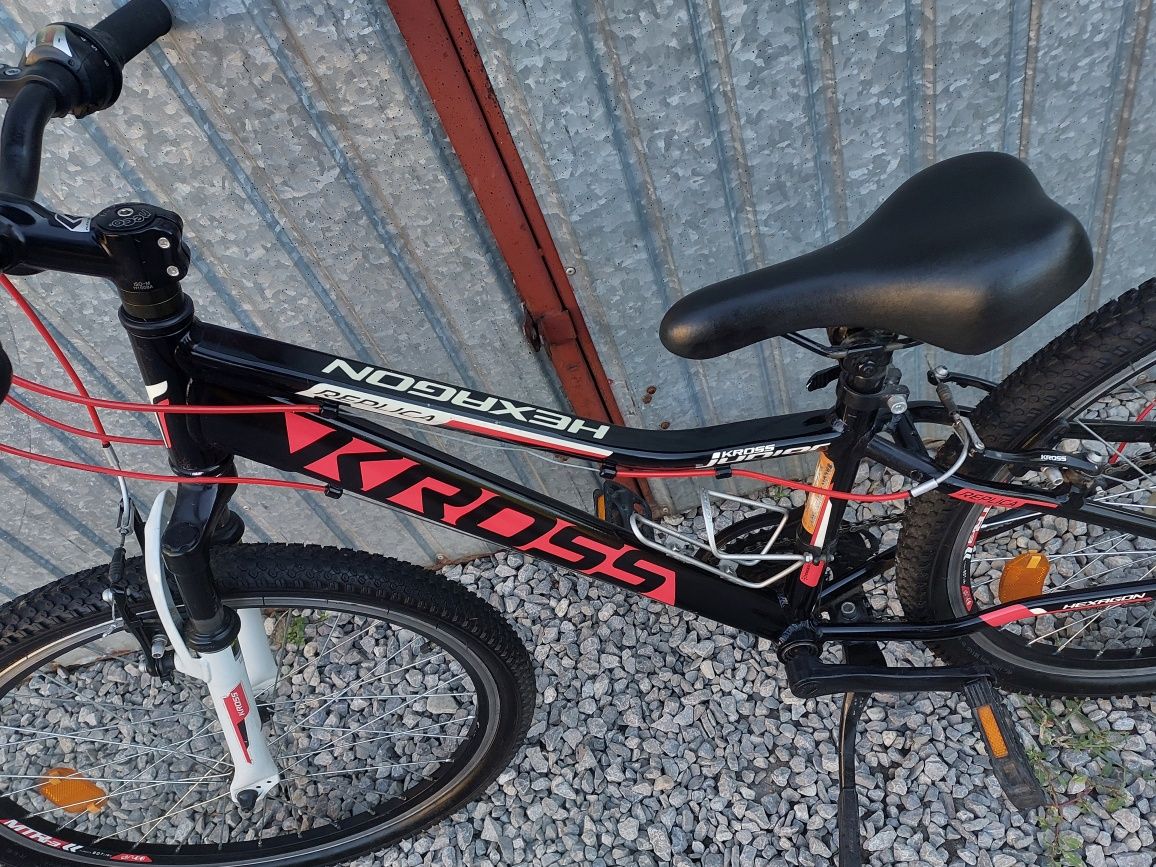 Rower dziecięcy kross hexagon replica 24" alu w bdb stanie