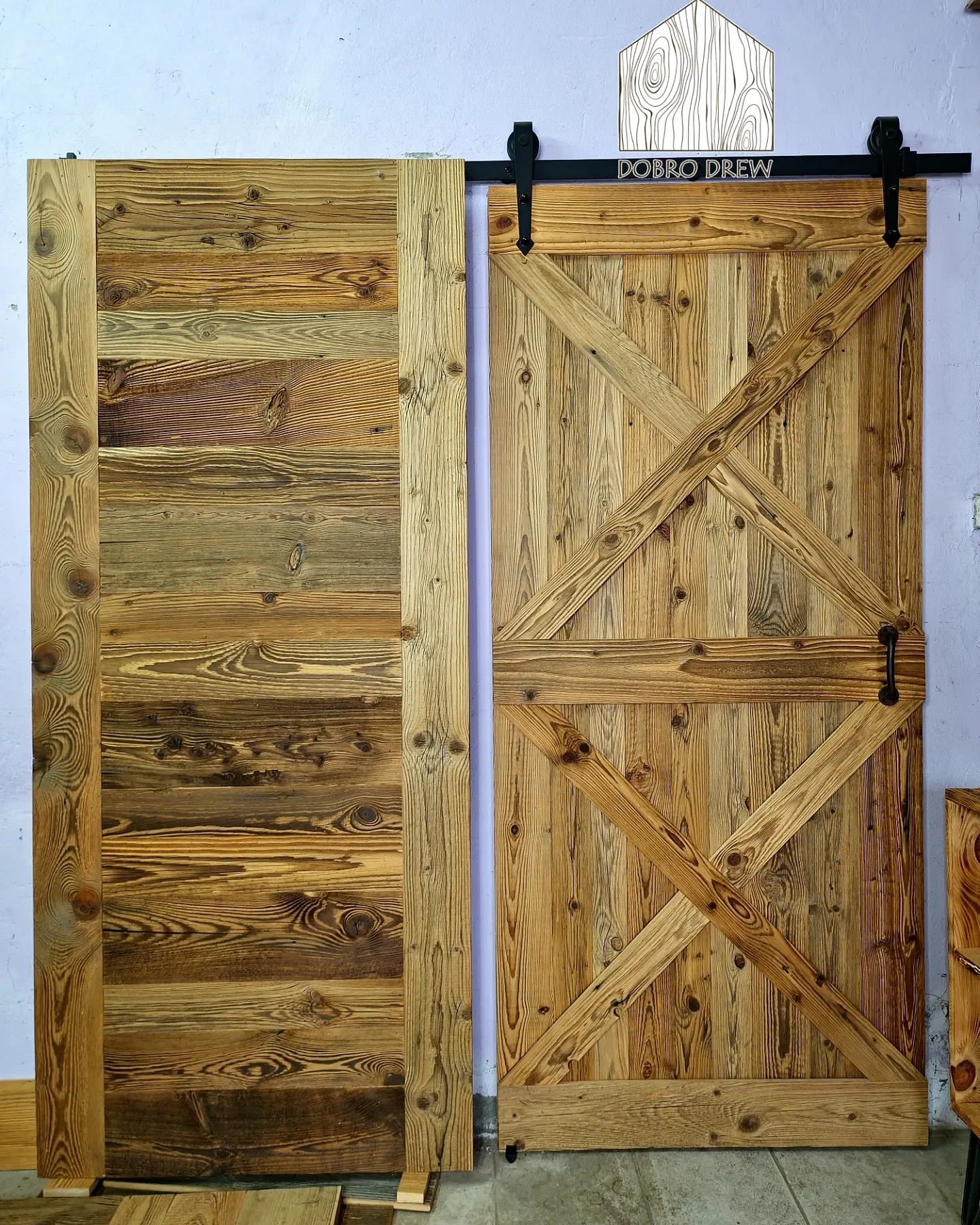 Drzwi stare drewno drewniane skrzydło przesuwne deski meble rustykaln