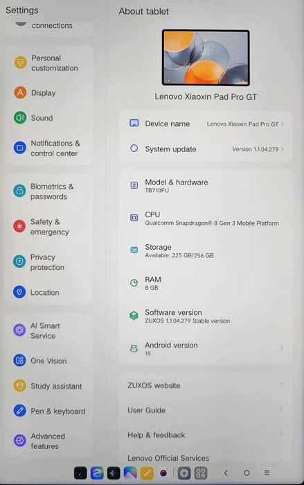 Нові планшети Lenovo xiaoxin pad pro GT 8+128 / 8+256 TB710FU